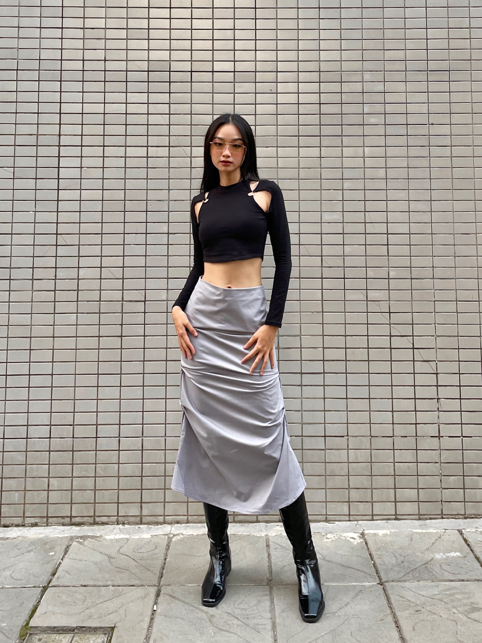 Áo croptop tay dài | NADIA TOP - CLÉLIE
