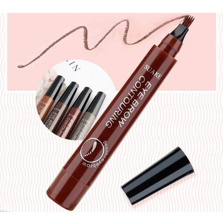 [HCM]Chì mày phẩy sợi Suake Tint My 4 Tip Brown