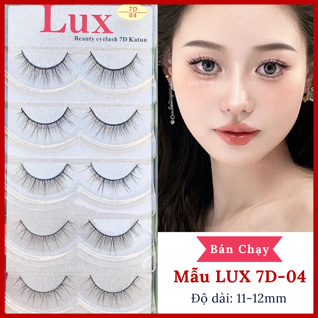 Mi giả LUX 7D Katun Cao Cấp [5 CẶP/HỘP]