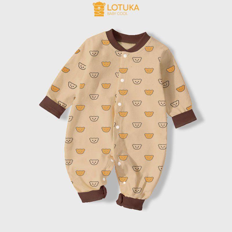 Body dài tay thu đông, body liền thân cho bé, bộ liền thân bé trai bé gái, chất cotton mềm mịn 3-12kg