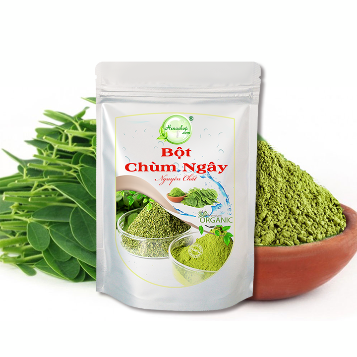 Bột Chùm Ngây da trắng sáng, làm mờ thâm 100gr - Henashop
