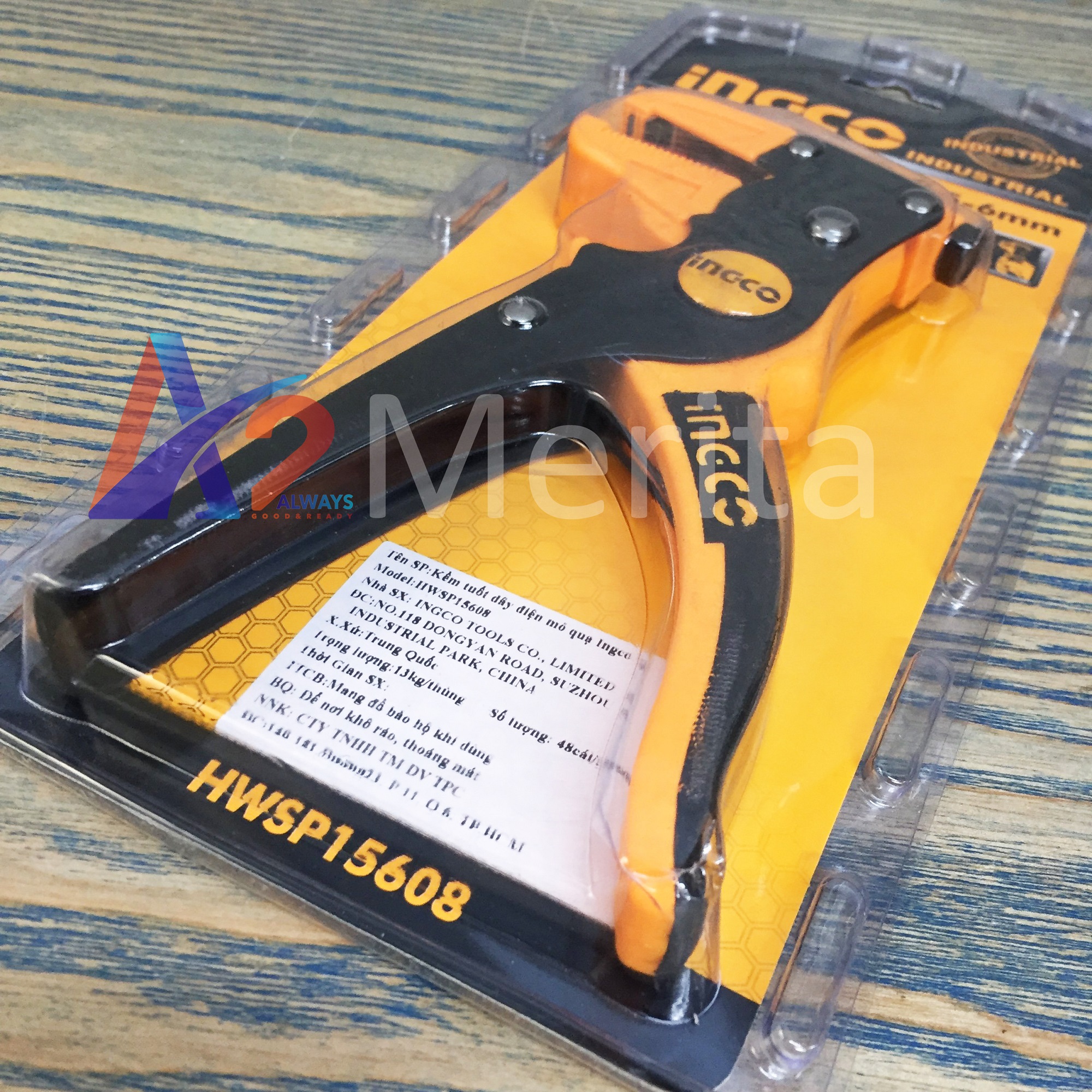 Kềm tuốt dây điện mỏ quạ 0.5mm - 6mm INGCO HWSP15608