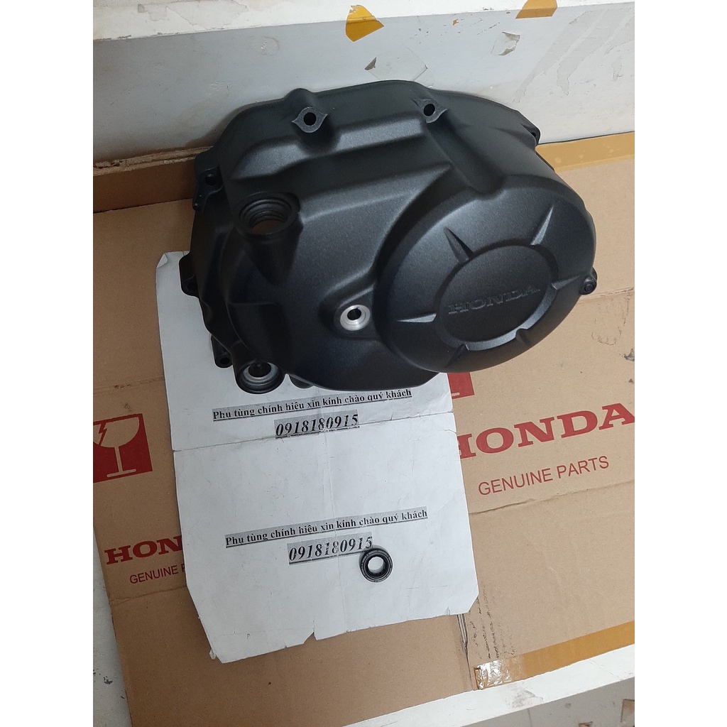 Nắp máy phải năp bưởng côn wave anpha 110 wave a 2017-2023 màu đen mờ honda