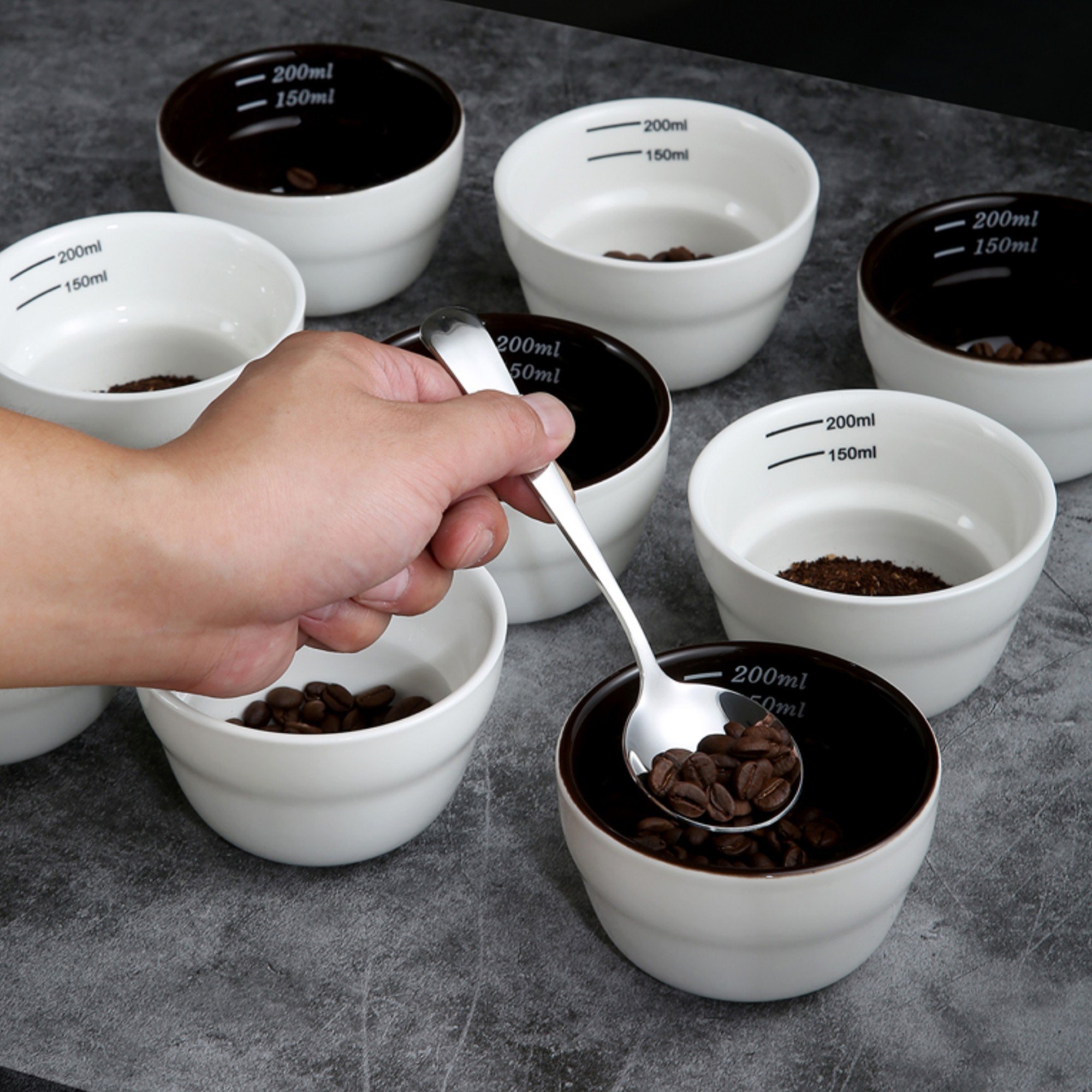 Chén sứ cupping thử nếm cà phê 200ml