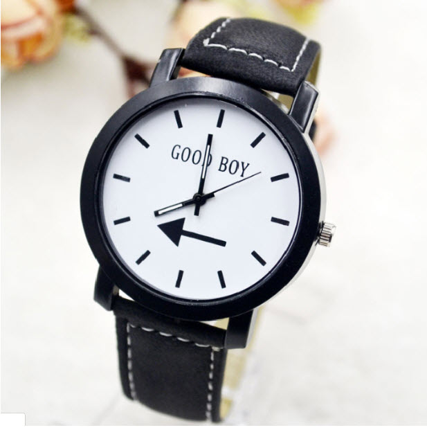 ( Tặng thêm 1 viên pin trị giá 20k ) Đồng hồ mặt họa tiết chữ Goodboy