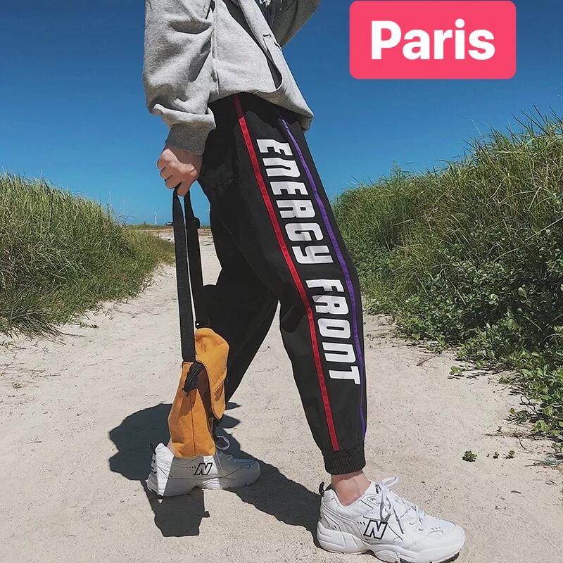 QUẦN JOGGER HIPHOP THỂ THAO THU ĐÔNG THUN DA CÁ NAM NỮ CHỮ ĐÙI CHỮ ASAKA - DUBAI FASHION