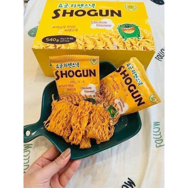1 thùng 30 gói mì trẻ em Hàn Quốc SHOGUN