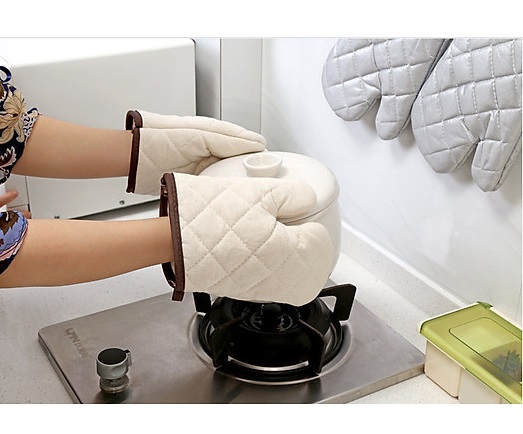 Găng tay làm bếp chống nóng (1 đôi) 2 size Vừa và Dài