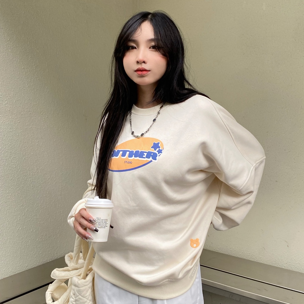 AITHER STUDIO Áo nỉ Sweater Aither tay dài form rộng