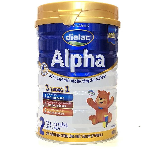 Sữa bột Vinamilk Dielac Alpha lon 900g - đủ số