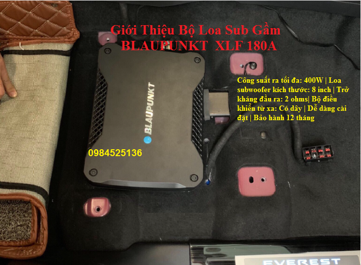 Loa sub độ cho ô tô, xe hơi.loa sub gầm ghế blaupunkt xlf 180a,chất lượng nghe cực sung,lắm đặt gầm ghế,loa sub giá rẻ .hỗ trợ lắp đặt tại hà nội.