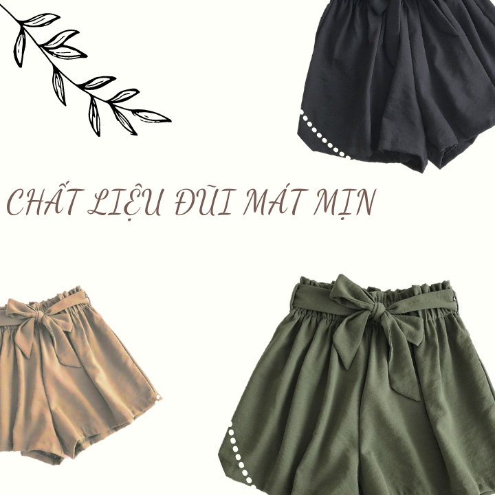 30-52kg Quần đùi đũi cho nữ, bé gái size đại