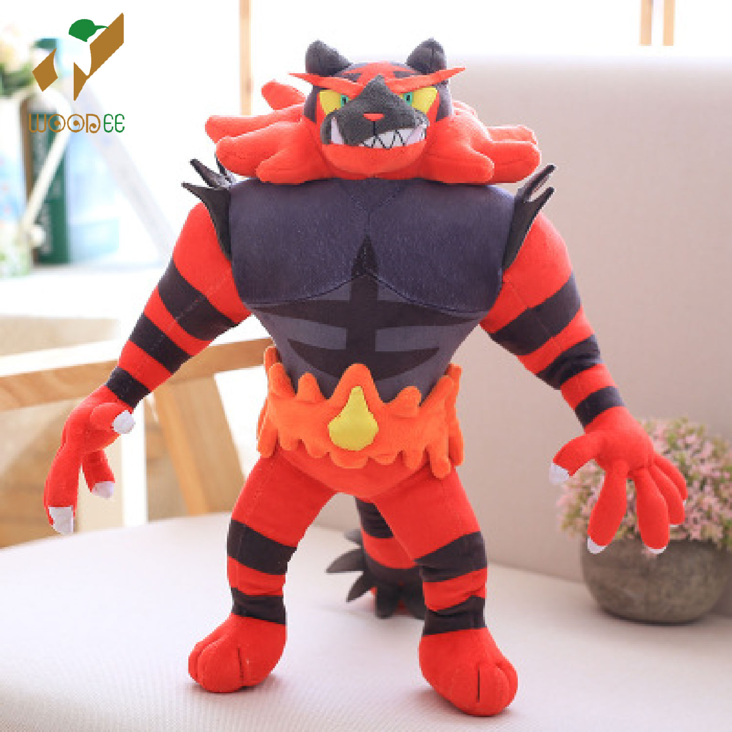Gấu bông pokemon Incineroar (Gaogaen) 35cm