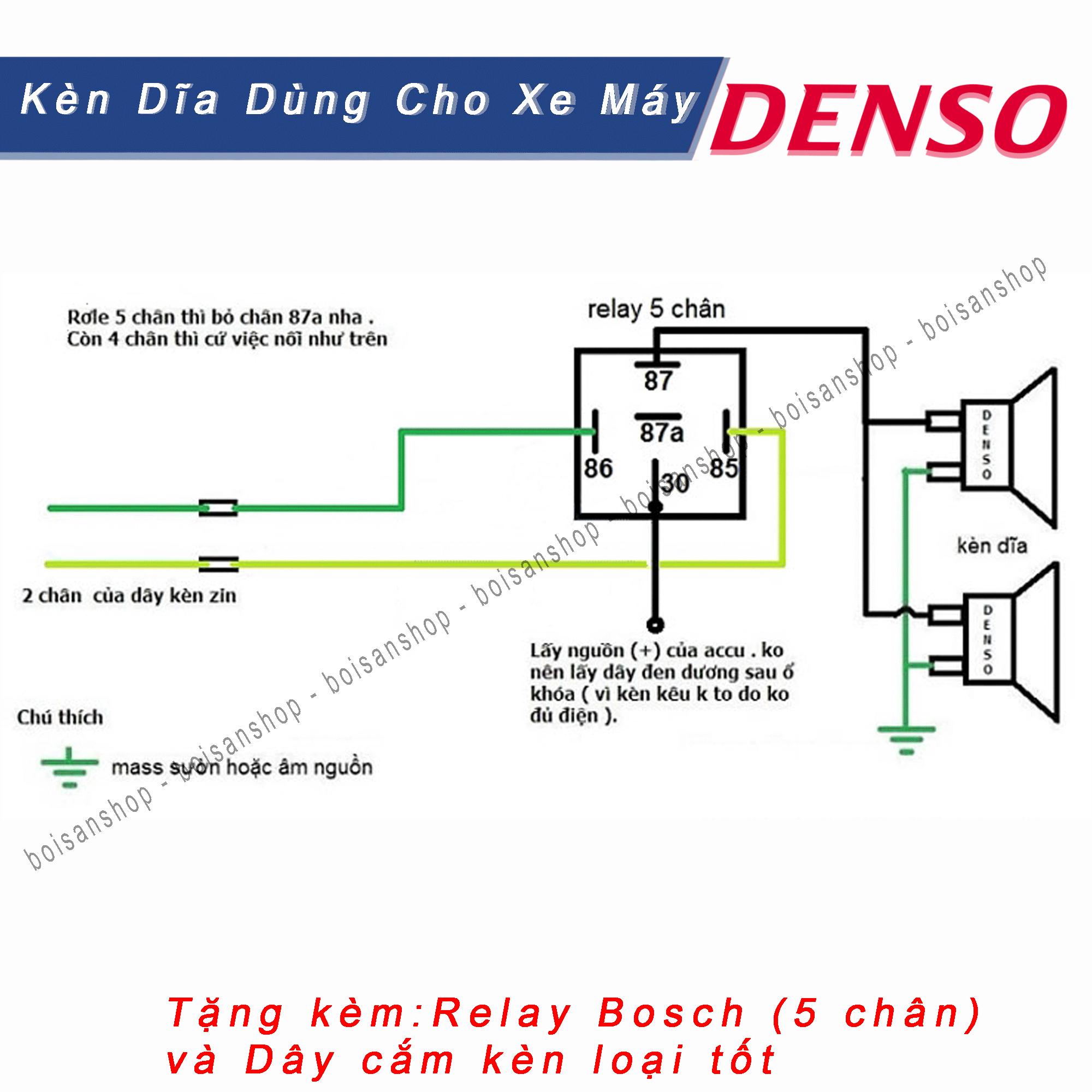 [HCM]Kèn Denso Dùng Cho Xe Máy 12V Made in indonesia