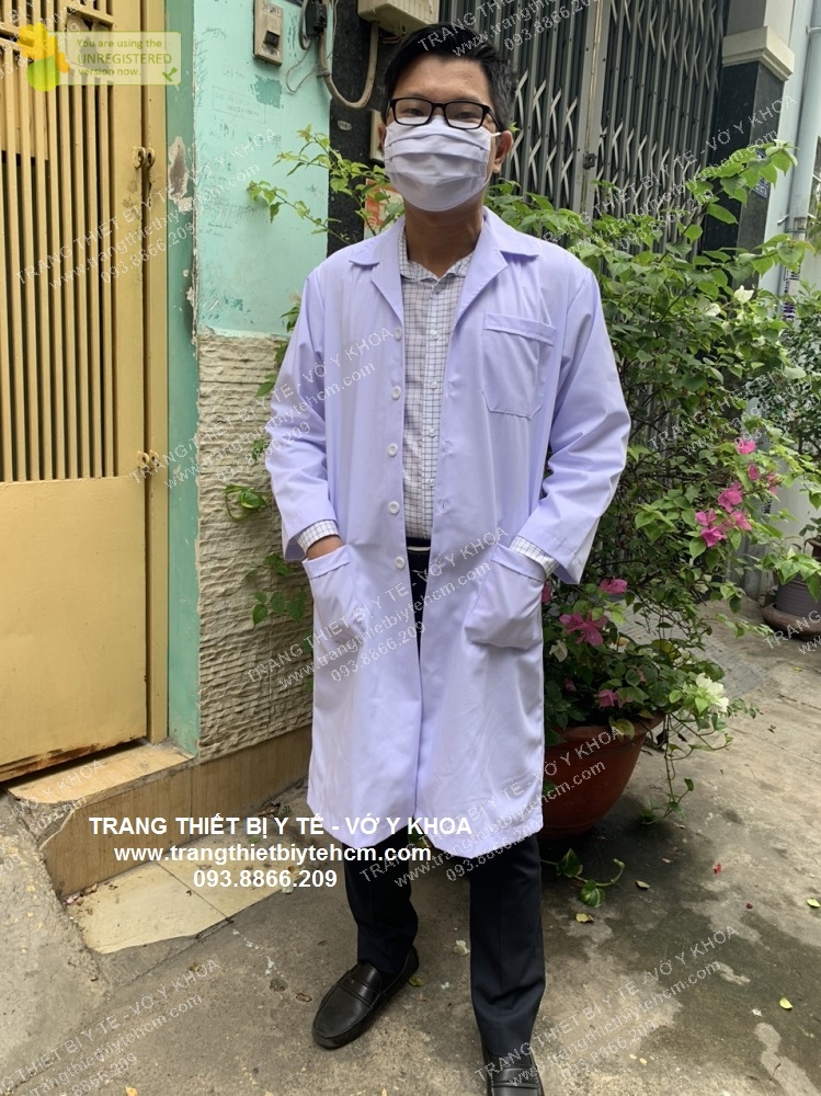 Áo blouse tay dài thân dài nam/nữ