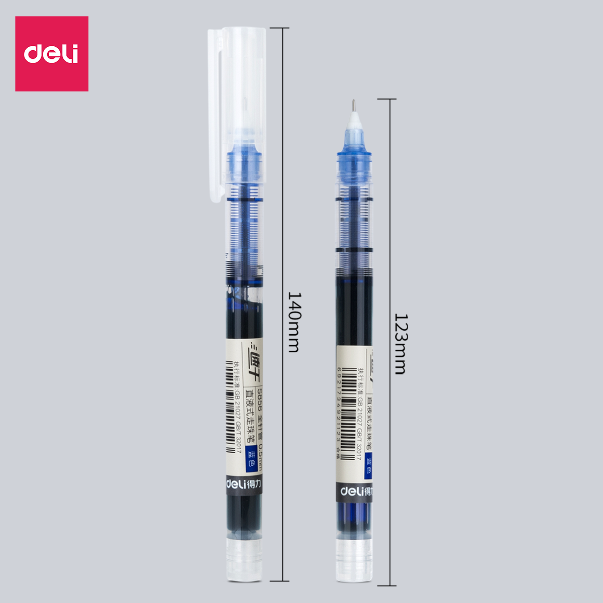 Bút bi nước Deli - 0.5mm - Mực Đen- 1 chiếc - S856