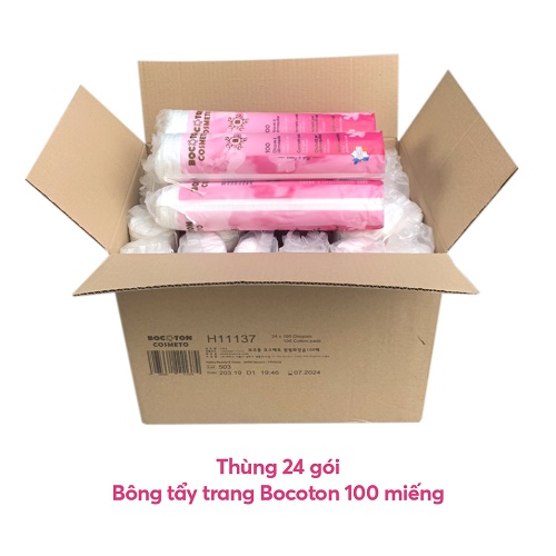 Bông tẩy trang Bocoton Cosmeto 100 miếng