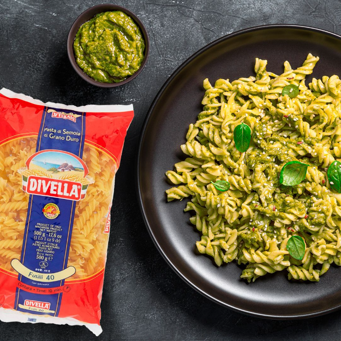 [HCM]Nui ống xoắn Fusilli 40 Divella - 500Gr