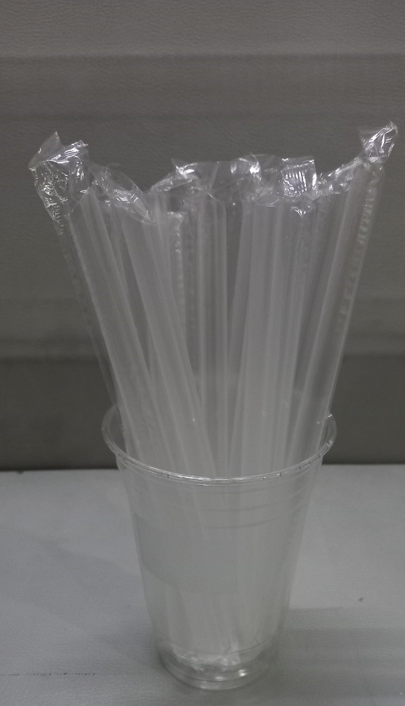 Ống hút trong - phi 6 có màng bọc -Túi 500g ( ống hút nhựa cao cấp ép nilong từng cái an toàn)