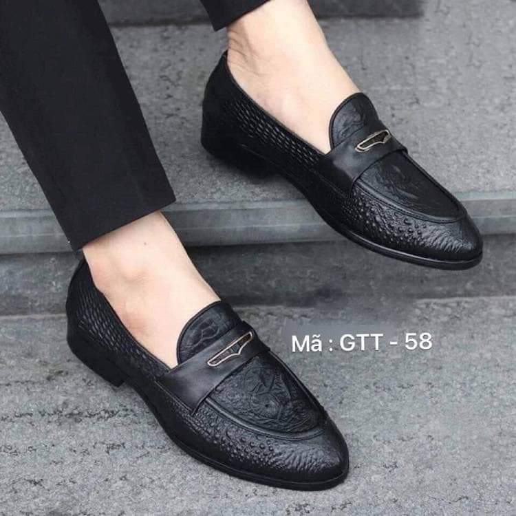 Giày lười nam công sở da bò lịch lãm sang trọng