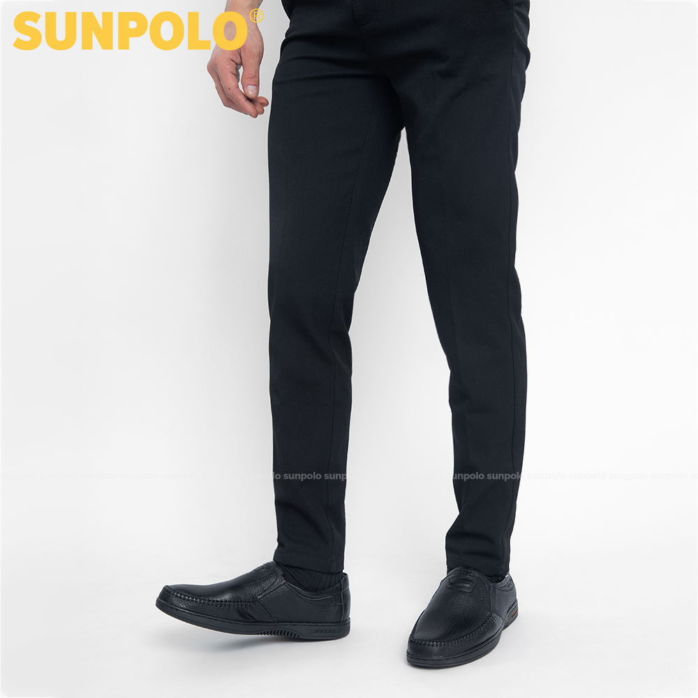 Giày nam, Giày mọi nam da bò SUNPOLO LS4010 (Đen, Nâu)