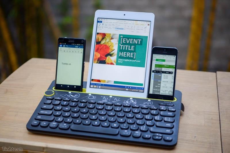 Bàn phím Bluetooth cho điện thoại, máy tính bảng Logitech K480
