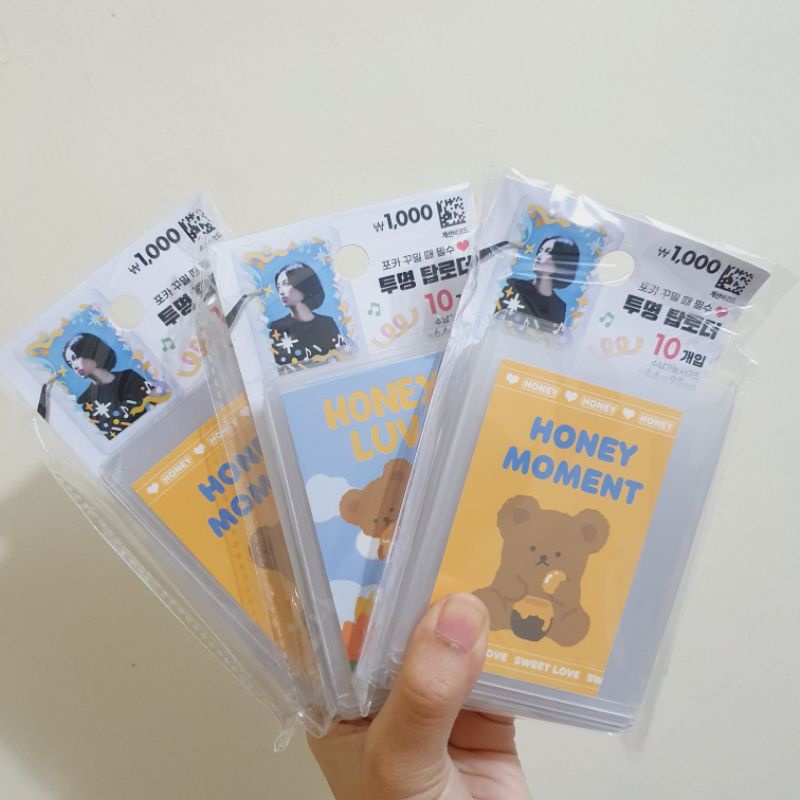 TOPLOADER DAISO HÀN SET 10 ĐỰNG ẢNH THẺ, BẢO VỆ CARD - CÓ SẴN