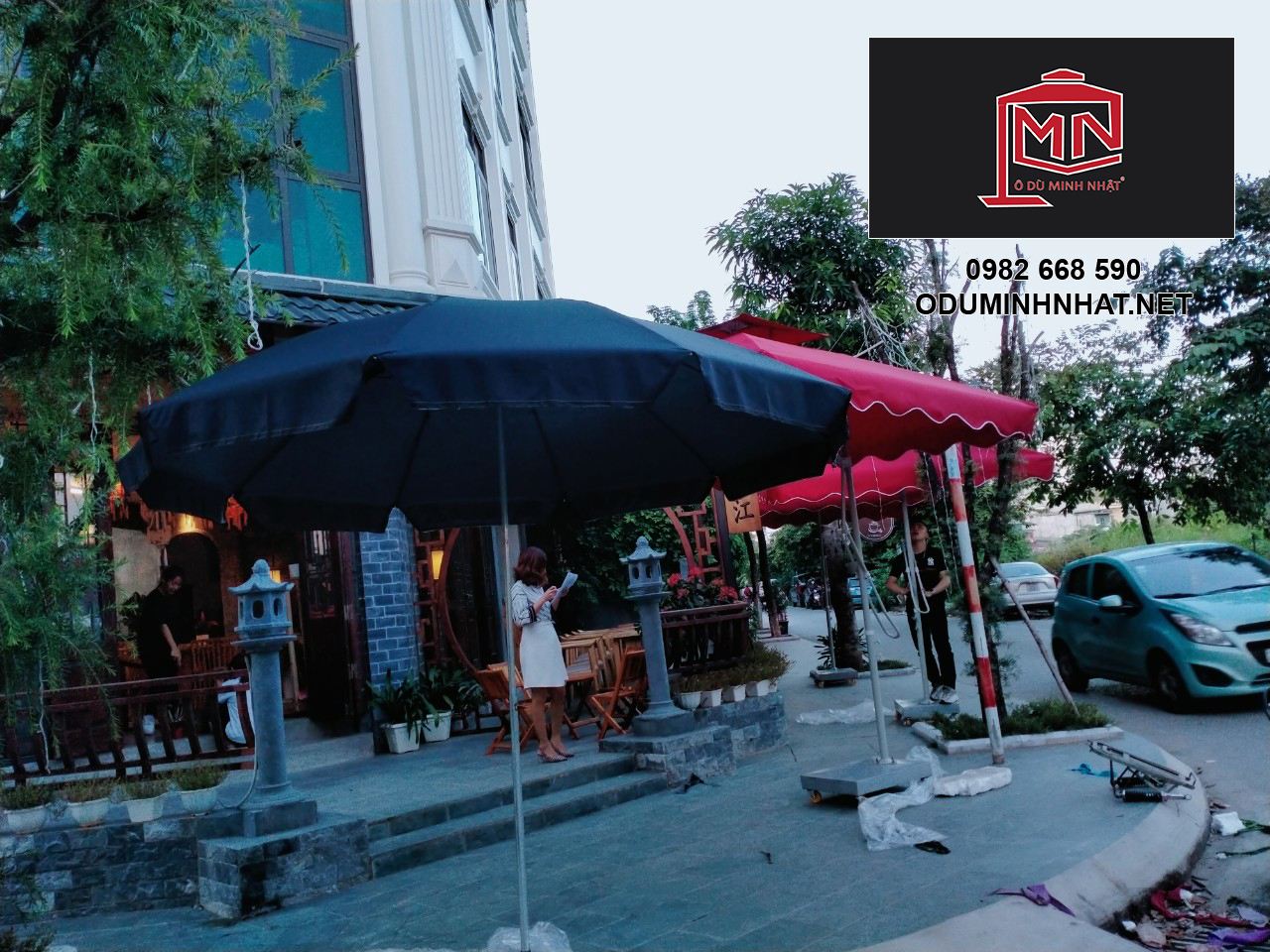 Ô dù chính tâm tròn 3 kích thước (không có chân đế)