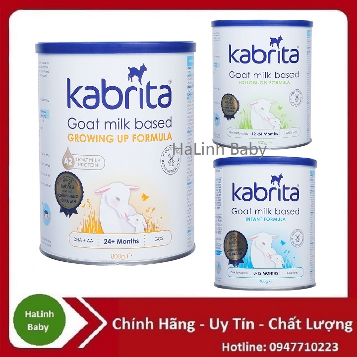 Sữa Dê Kabrita số 1,2,3 hộp 400g 800 hàng nhập khẩu nguyên lon từ Hà Lan