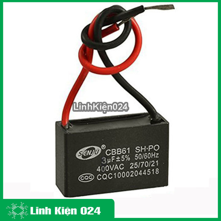 Tụ quạt 3uf 400vac 50/60hz