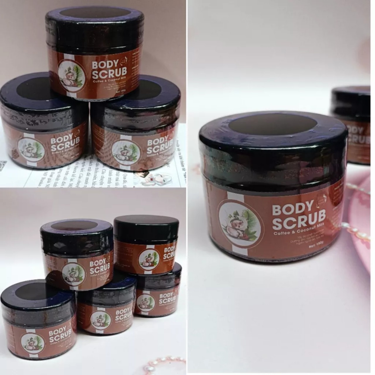 TẨY DA CHẾT TOÀN THÂN COFFE DỪA