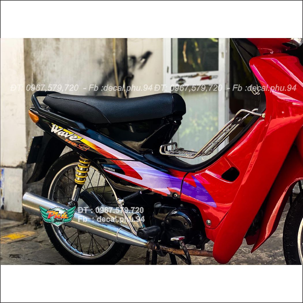 Tem rời Wave nhỏ đỏ đen