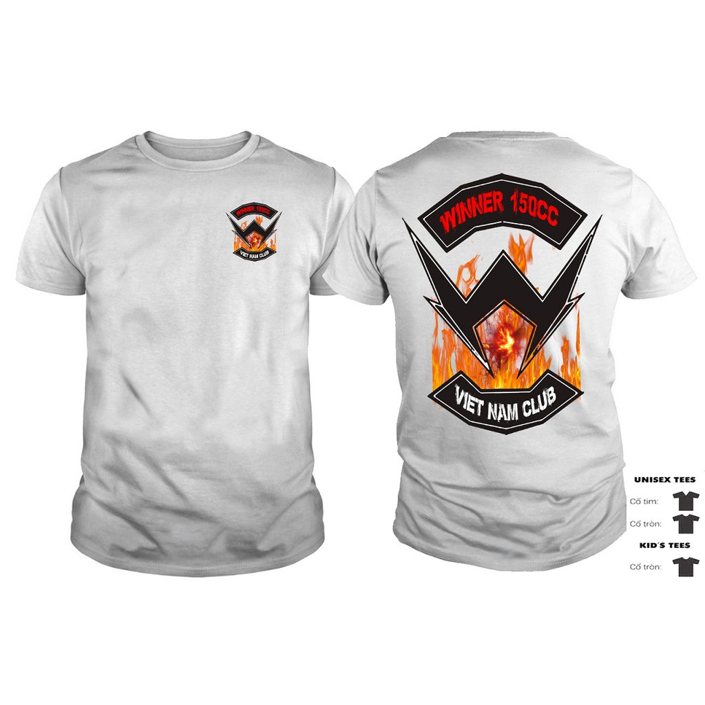 [HCM]ÁO THUN WINNER 150CC HONDA CLUB  ÁO THUN BIKER ĐI PHƯỢT  BIKER TSHIRT (Ảnh thật)