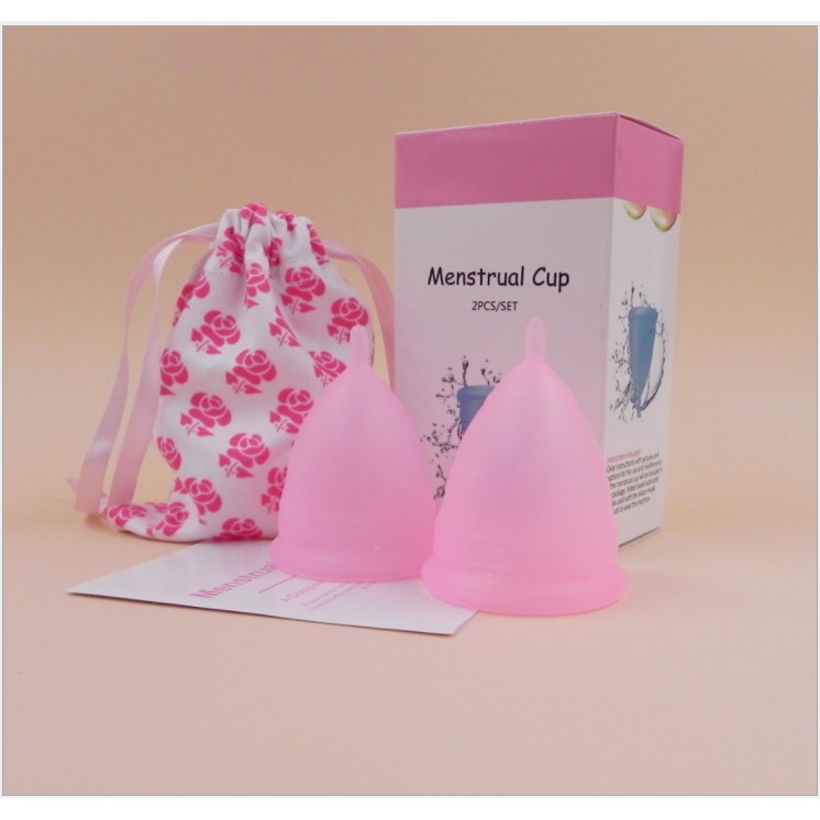 Cốc Nguyệt San Menstrual Cup (Hộp Bao Gồm 2 Cốc size S và L)