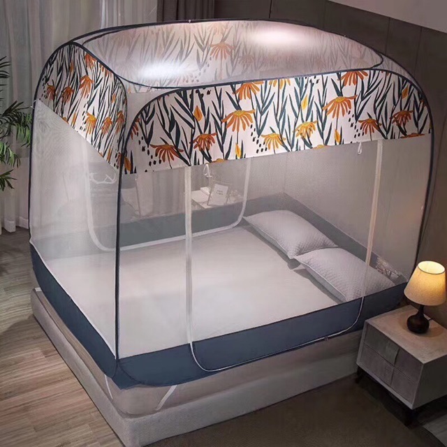 Màn Chụp Tự Bung( Đỉnh Vuông 2 Cửa 2 Khoá) Bảo Hành 1 Năm
