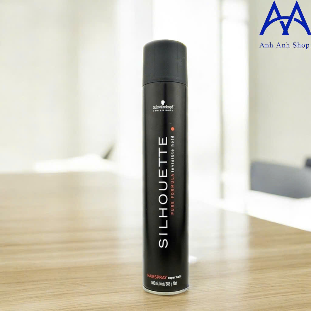 Combo 2 loại gôm xịt tóc đen giữ nếp tốt LUXURIOUS + SILHOUTTE