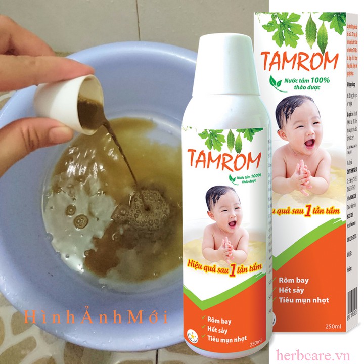 Nước tắm thảo dược trị rôm sảy Tamrom