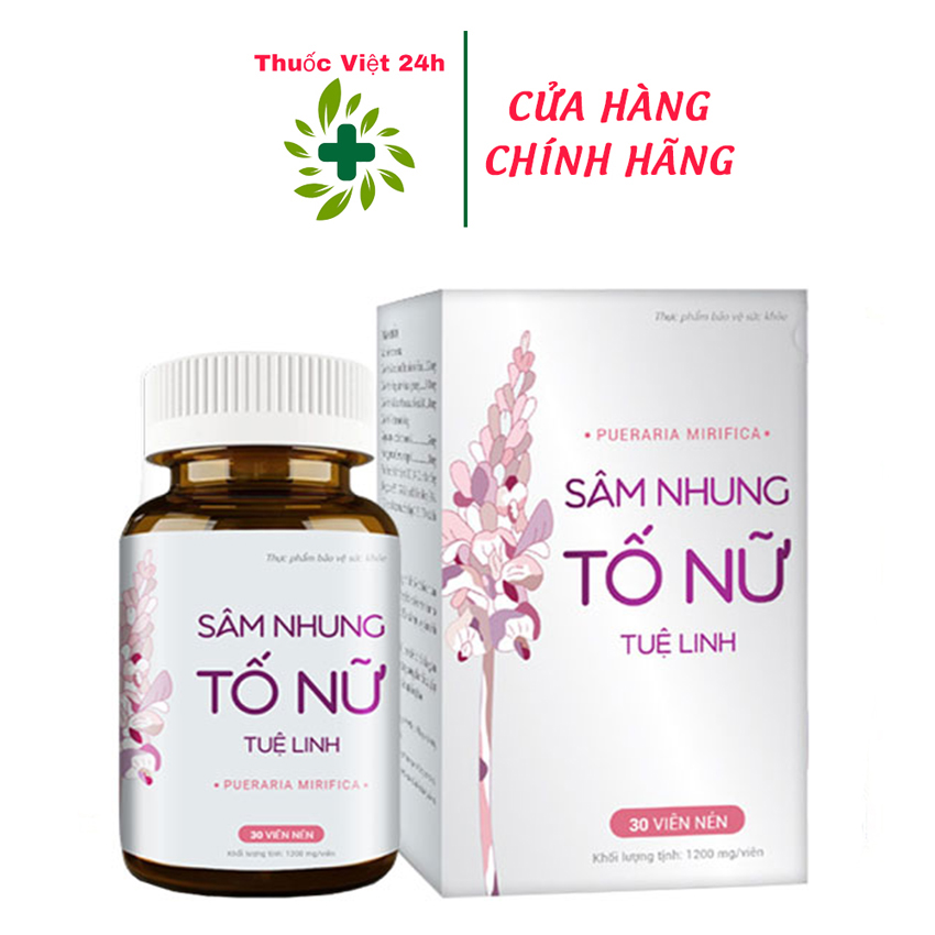 Sâm Nhung Tố Nữ Tuệ Linh - hộp 30 viên - Giúp Tăng Cường Nội Tiết Tố Nữ thế hệ mới