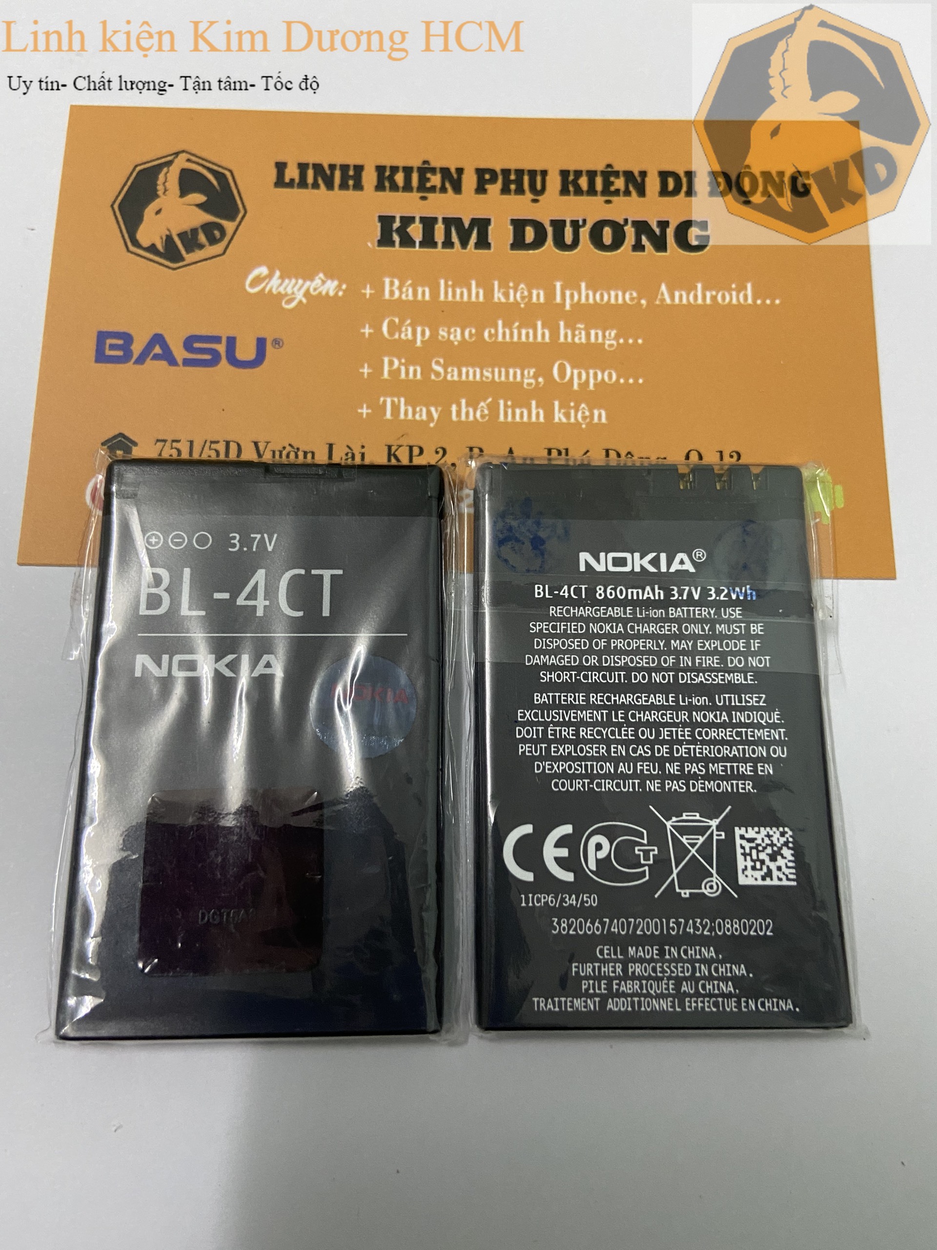 [HCM]Pin Nokia (Mã pin : BL- 4CT/ 860mAh )