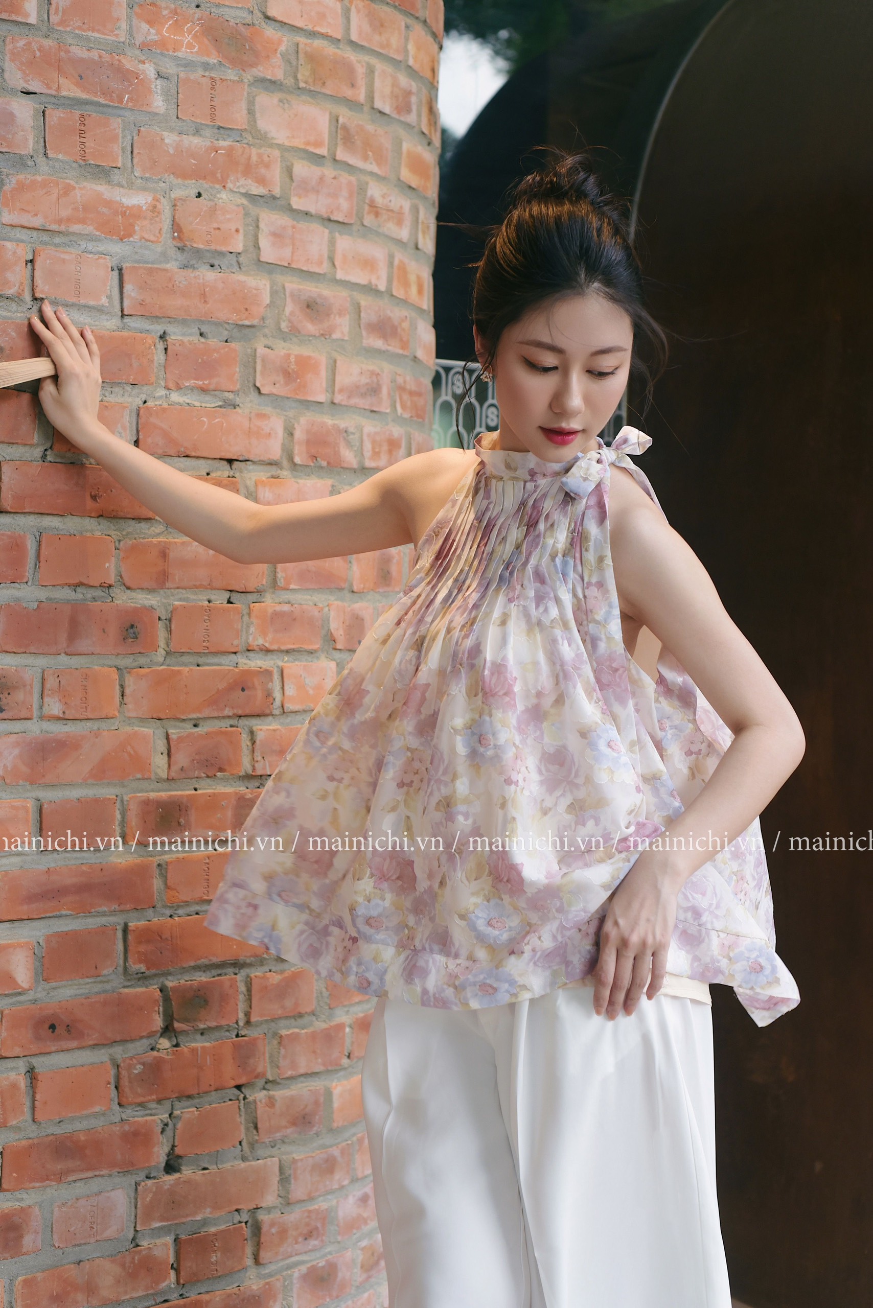 Yếm Hoa Màu Tím made by Mainichi Design