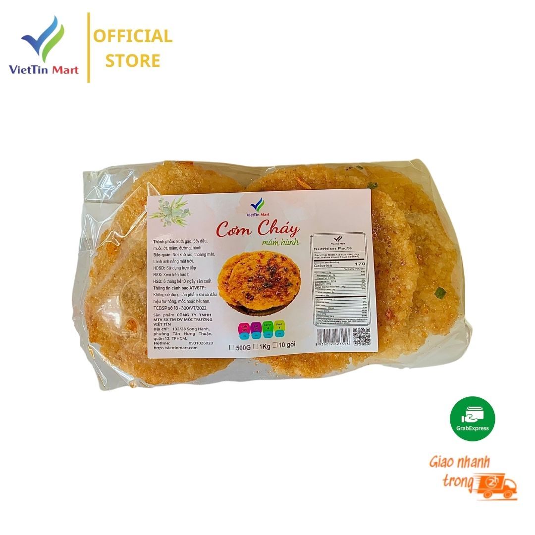 2 Gói cơm cháy chiên mắm ớt (1 gói nặng 70-80g) - Viettin Mart
