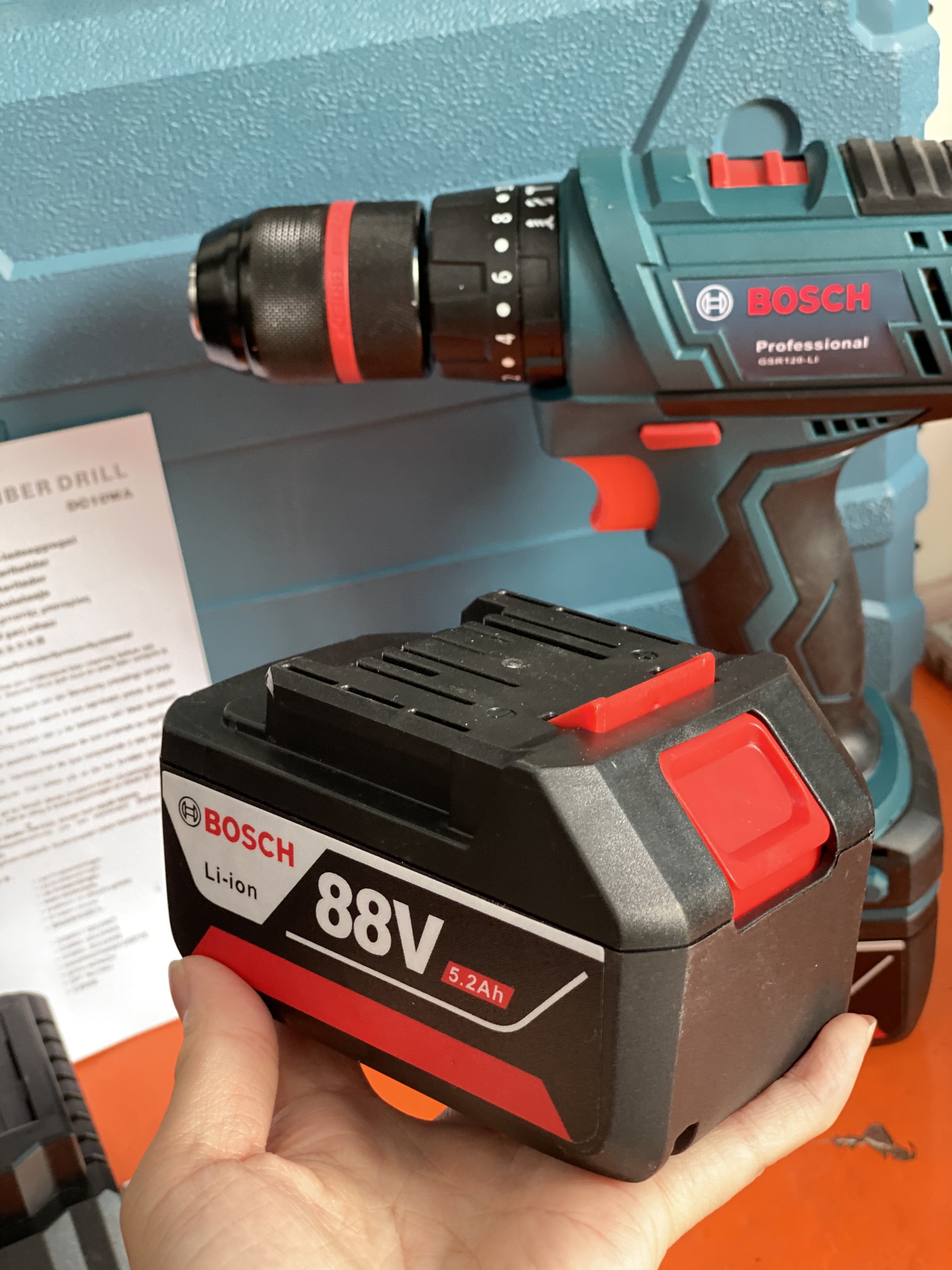 Máy khoan pin BOSCH 88V pin 10 CELL