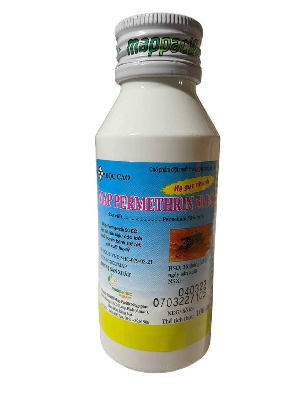 Thuốc diệt muỗi MAP (chai 100ml):  thuốc phun diệt muỗi; xịt muỗi; chuyên sử dụng trong gia dụng và y tế;