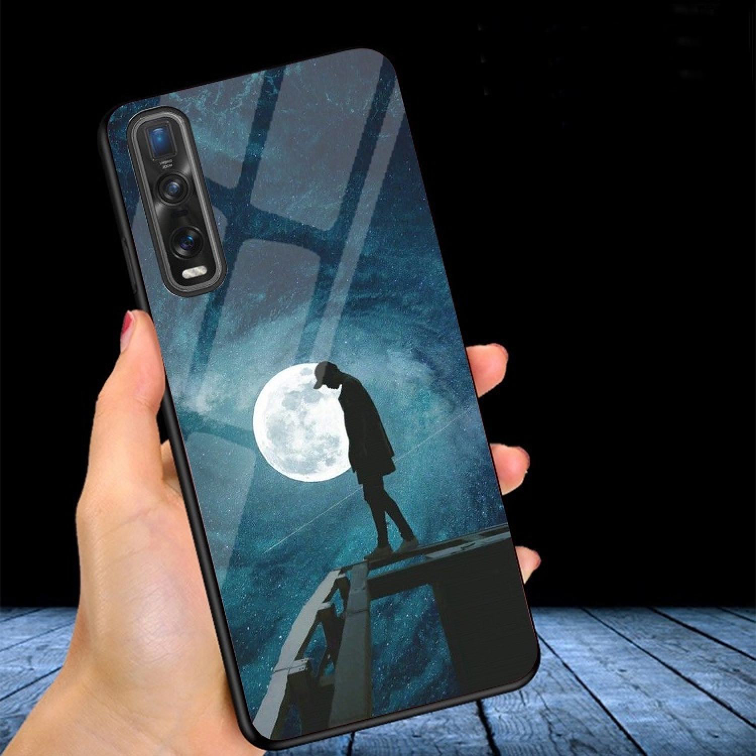 Ốp lưng kính 3d oppo find x2 ốp lưng thế hệ mới cao cấp