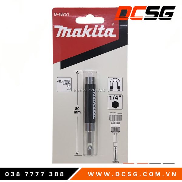 Đầu nối vặn vít chống lật, dài 80mm Makit B-48751