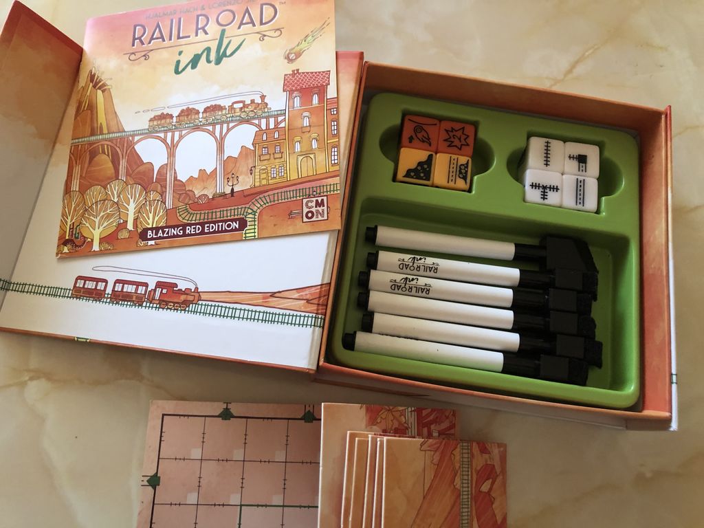 [US] Railroad Ink: Blazing Red Edition - Trò Chơi Board Game