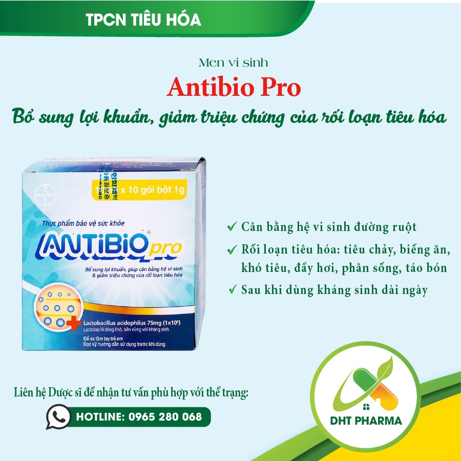 Men vi sinh Antibio Pro 1g