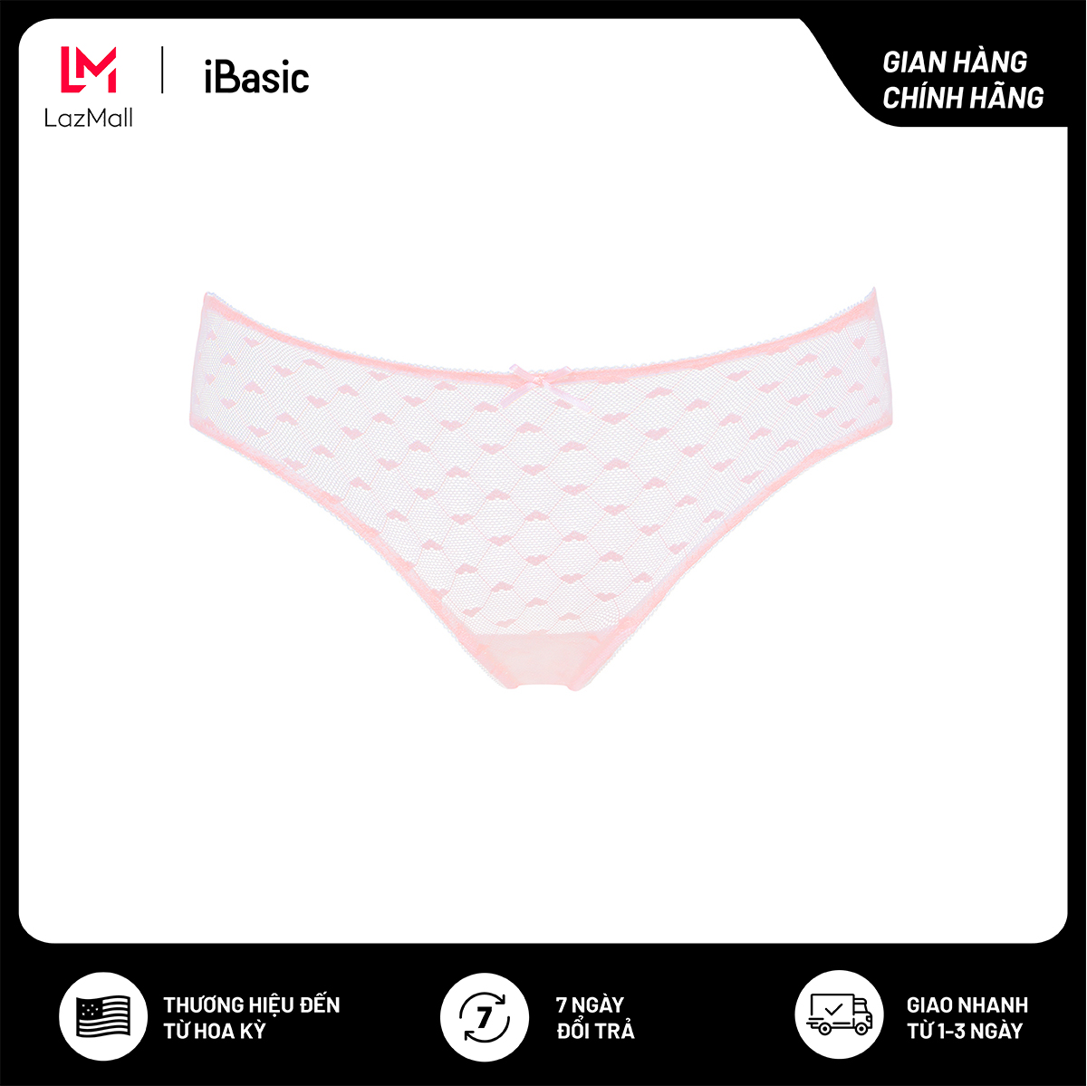 Quần lót nữ bikini ren lưới iBasic PANW103