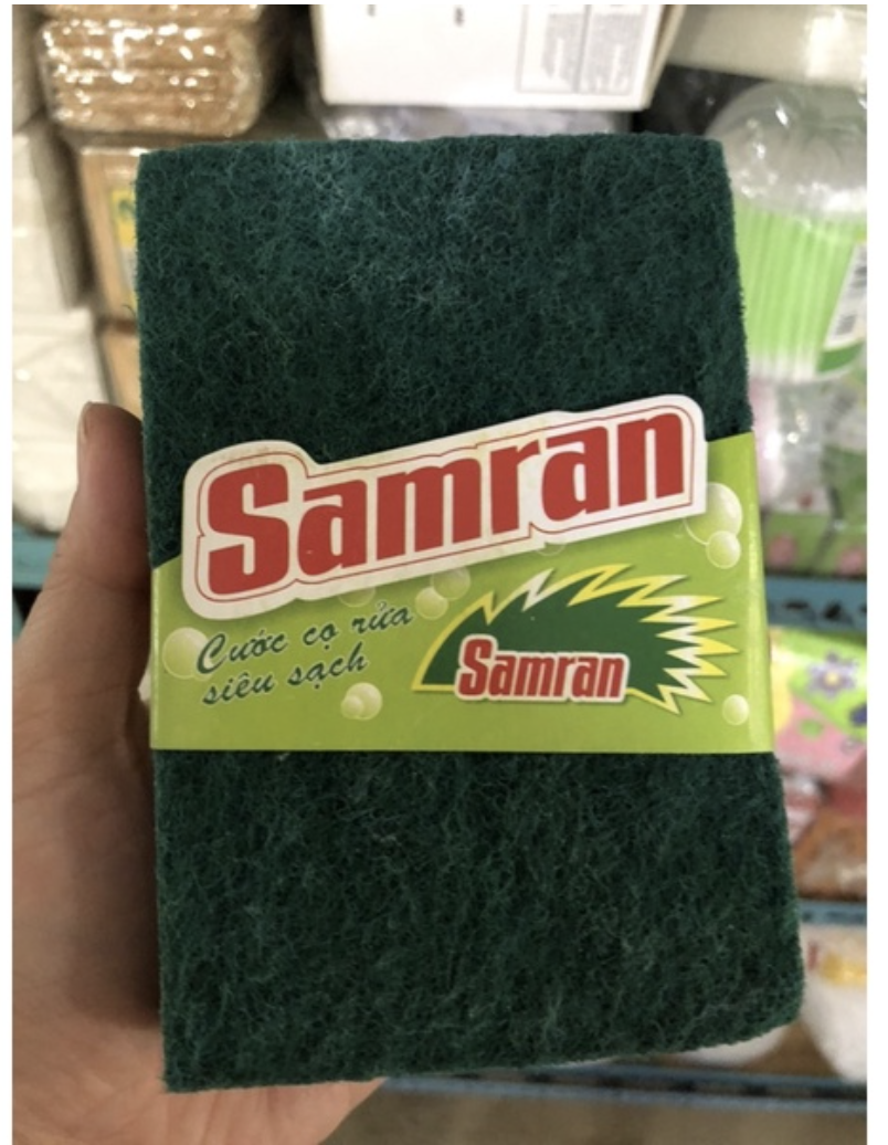 Cước xanh chùi nồi, cước chà xoong hiệu Samran