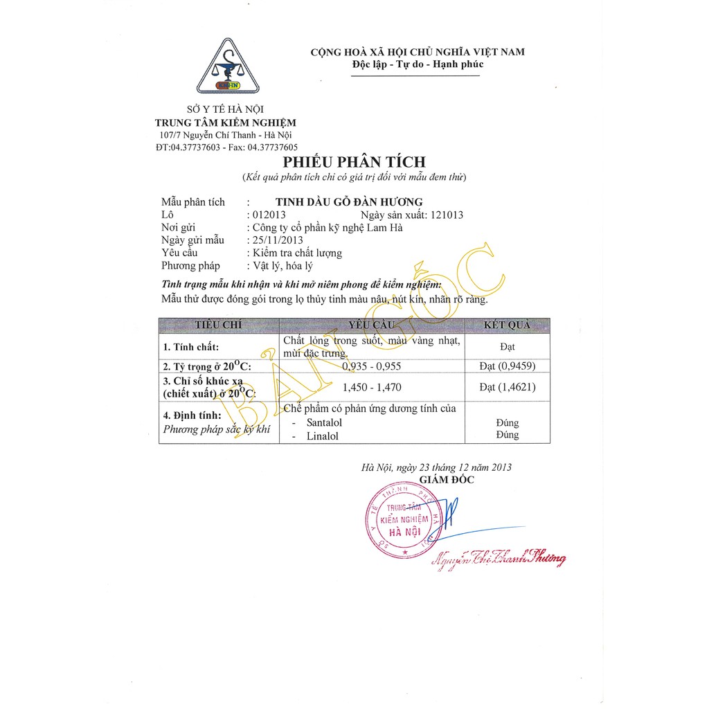 Tinh dầu Đàn Hương LAMHA 50ml